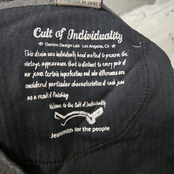 Cult Of Individuality Teaser Skinny Size 28 Gray #059 - Picture 14 of 14